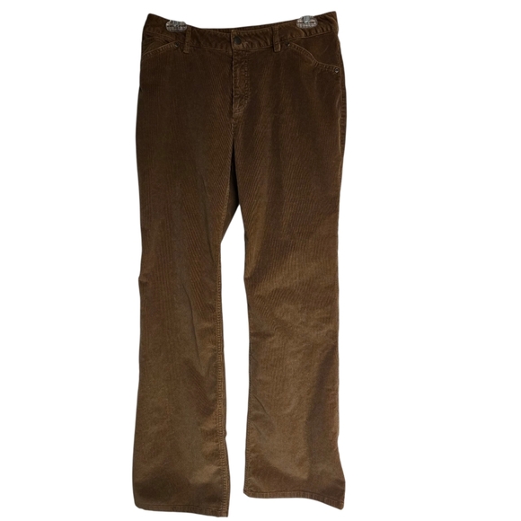 J. Jill Women's Stretch Brown Corduroy Bootcut Pants Size 8 - Picture 1 of 6
